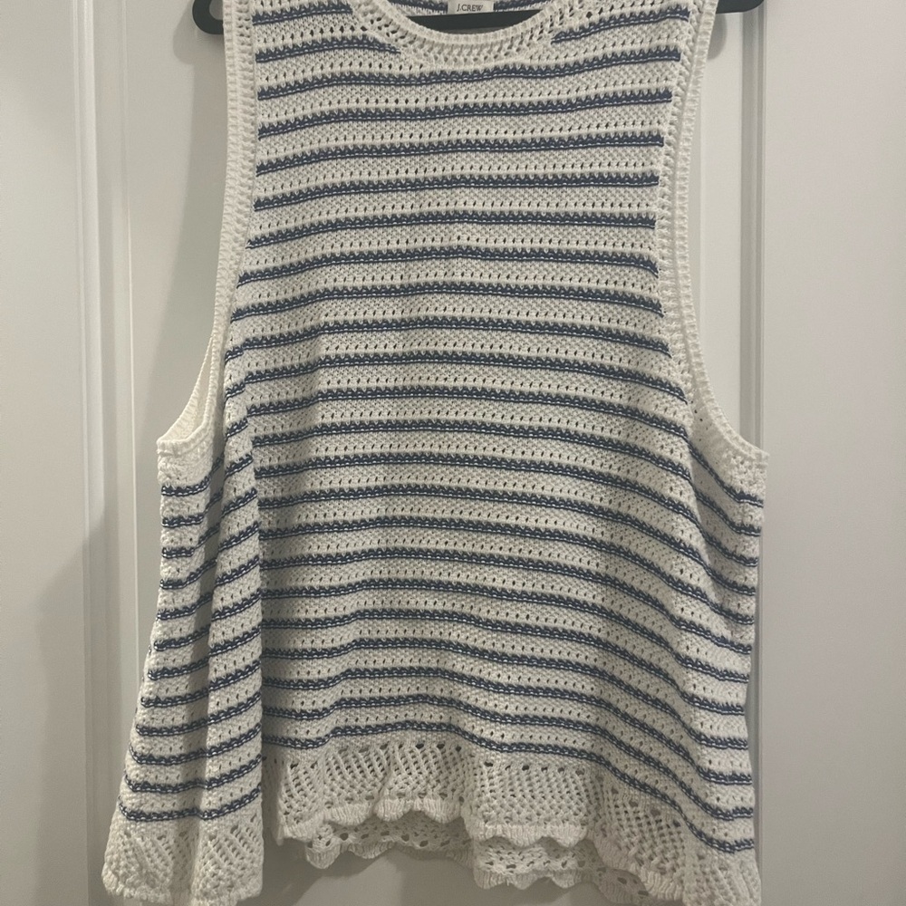 J. Crew crochet tank top 3X